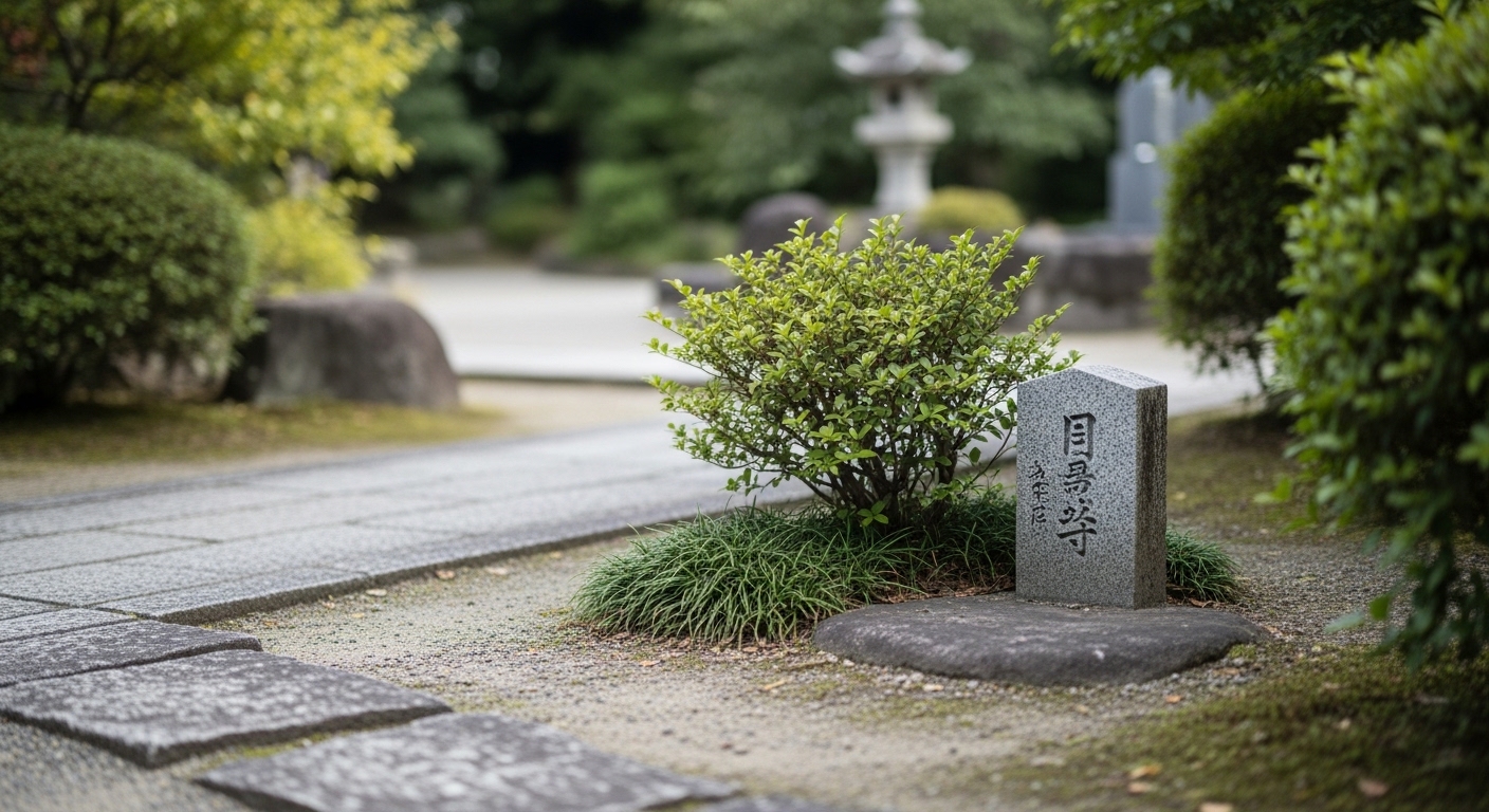 ペットのお墓参りと供養のイメージ