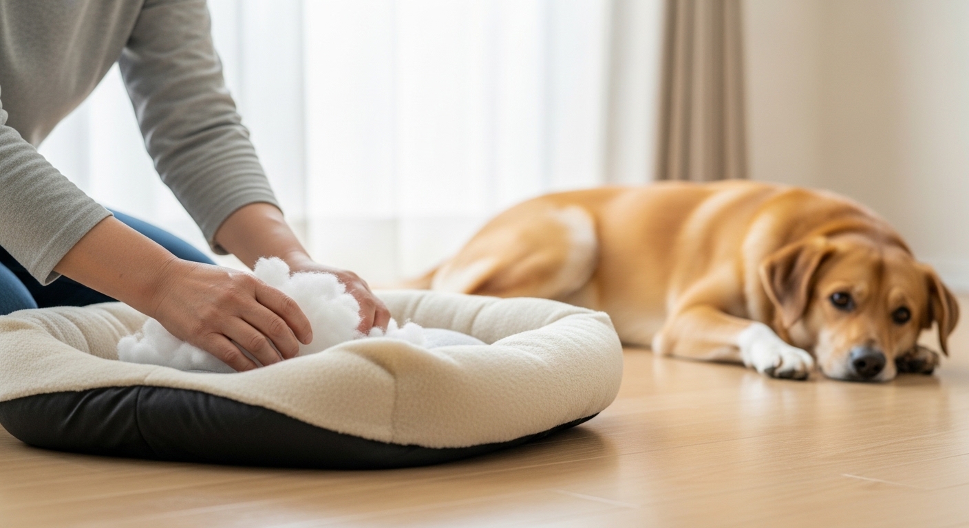 亡くなったペットとの絆を感じるイメージ