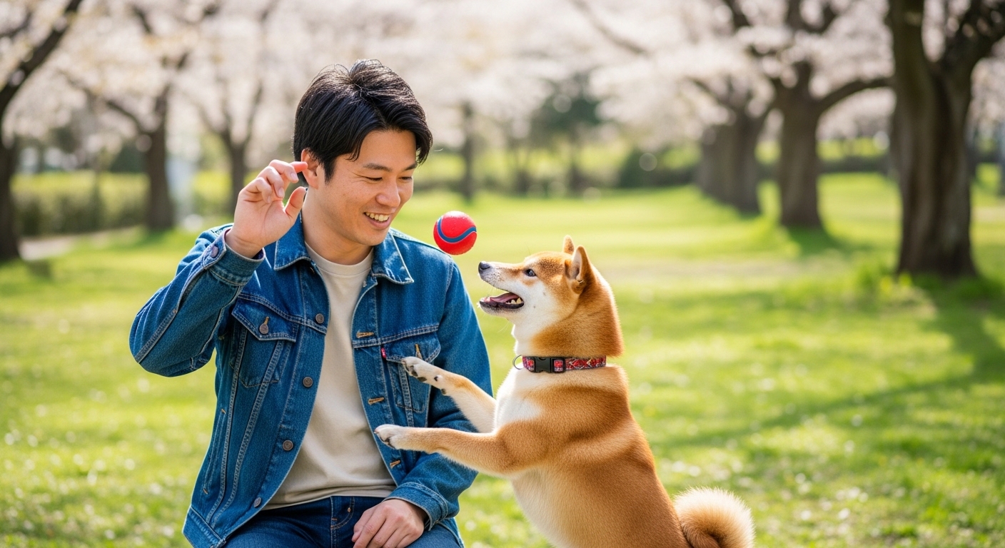亡くなった愛犬の幸せを振り返るイメージ