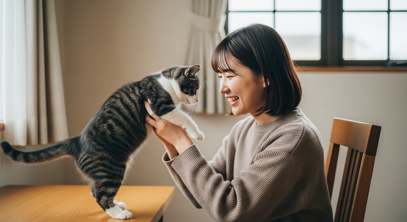 猫の腎不全末期と看取りのイメージ