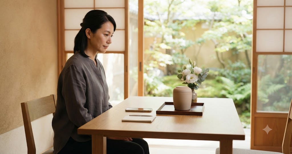 ペットの個別火葬でのお別れを表すイメージ画像