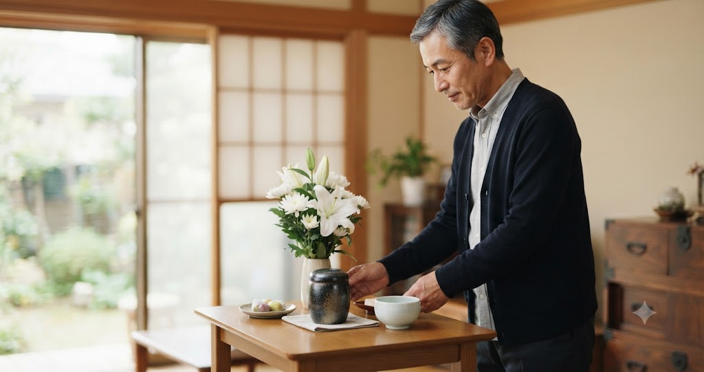 ペット法要の供花とお供えを表すイメージ画像