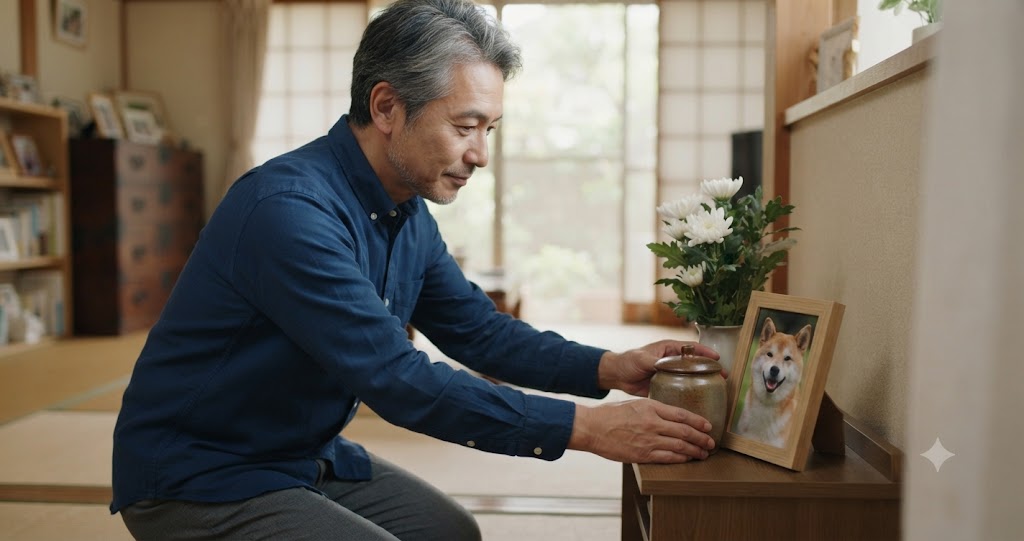 ペットの遺骨カプセル供養を表すイメージ画像