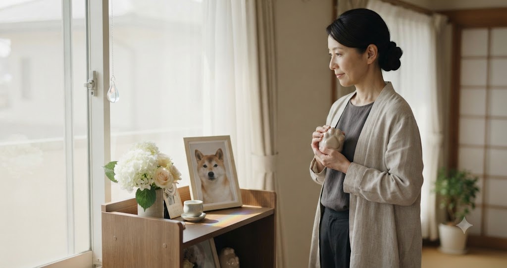 虹の橋とペットロスへの寄り添いを表すイメージ画像
