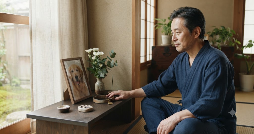 ペットロスに寄り添う心のケアを表すイメージ画像